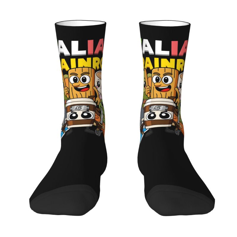Dress Sock Men - Custom Italian Brainrot Dress Socks Mens