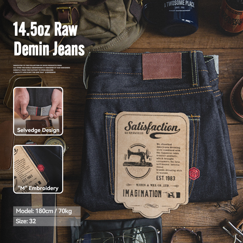 Maden Retro 14.5oz Selvedge Ra - Levis Jeans 501 review and price