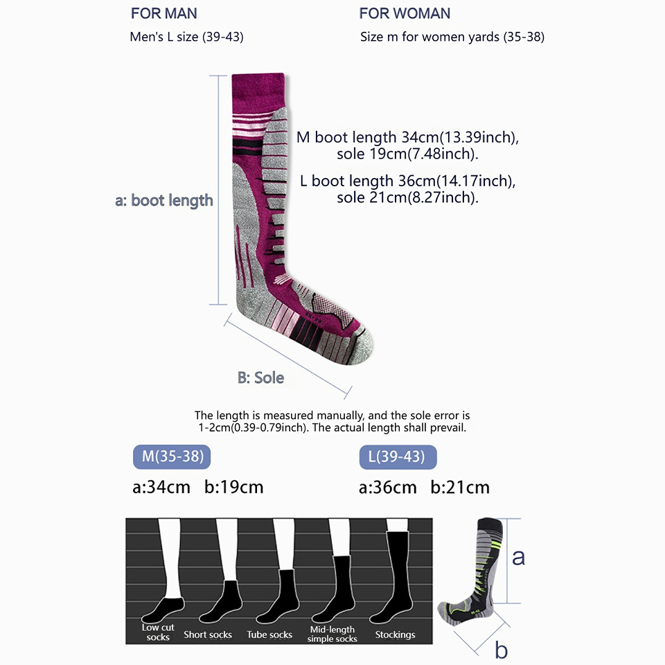 GTUBIKE Merino Wool Ski Socks, - Thermal Sock Winter review and price